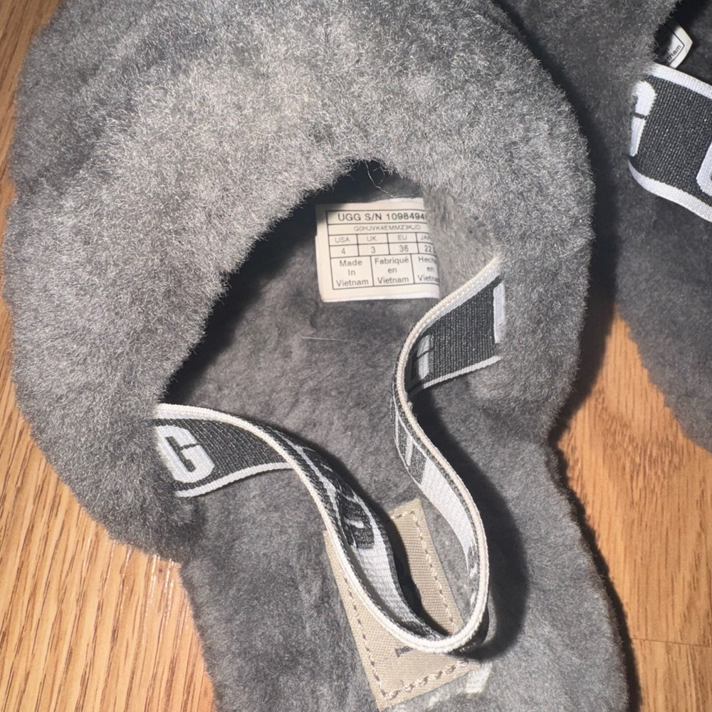 UGG Charcoal Plush Slippers - Picture 5 of 5